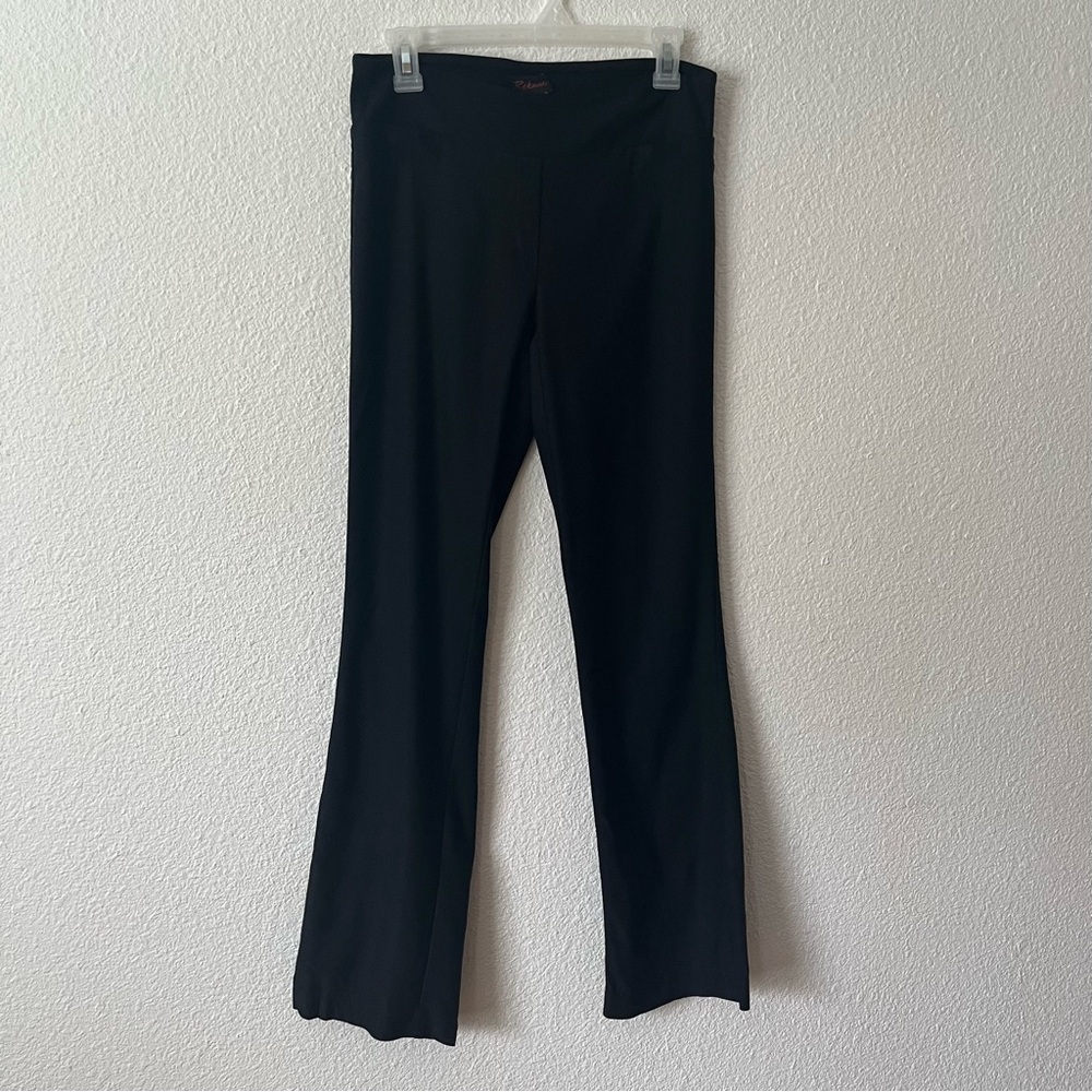 Rekucci Barely Bootcut black Pants with Fake Pockets